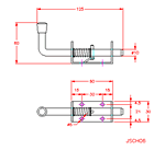 JSCH06 Cerrojo de muelle