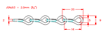 JSNJ03 Cadena de eslabn simple