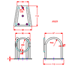 JSQ25 Porta tangn con anillo