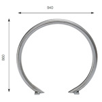 JS2C05 Aparcabicis Anillo para atornillar