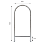 JS2C30 Aparcabicis Ancho para embutir