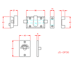 JS-DF06S Cerrojo con indicador 