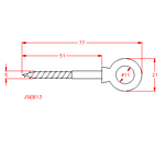 JSEB13 Cncamo con Punta de Tornillo