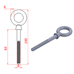 JSEB22 Cncamo con punta de tornillo