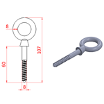 JSEB24 Cncamo con punta de tornillo