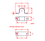 JSEW12 Puente de puntal (para tubo de 31.8mm)