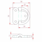 JSK23 Folding cojn del ojo