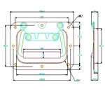 JSK06 Tirador de placa con receso