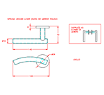 JSKL03M Picaporte arco con muelle