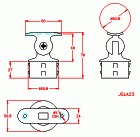 JSLA23 Soporte reposo ajustable