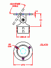 JSLA39 Soporte ajustable de pared 