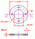 JSLP07 Placa base de poste