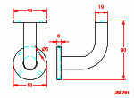 JSLZ01 Soporte reposo cuadrado de tubo