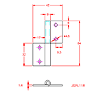 JSPL11R Bisagra desmontable - lado derecho 