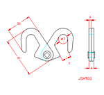 JSHT02 Gancho doble