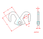 JSHT03 Gancho doble