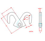 JSHT04 Gancho doble