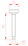 JS2M04 Tornillo cabeza giratoria ajustable