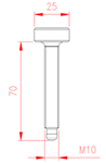 JS2M06 Tornillo cabeza giratoria ajustable