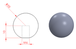 JS2M11 Bola de acero inoxidable