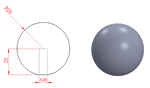 JS2M15 Bola de acero inoxidable