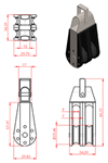 JS2P30 Polea doble