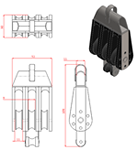 JS2P32 Polea triple