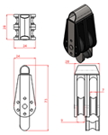 JS2P36 Polea doble