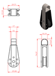 JS2P44 Polea simple