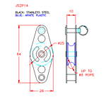 JS2P14 Polea simple con lengüeta