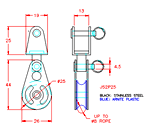 JS2P25 Polea giratoria