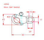 JSZS02 Broche de Grillete