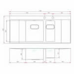 JSS05 Topmount Bowl and a half with Double drainer