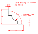 JS-TR40 Perfil curvo