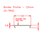 JS-TR42 Perfil de Borde