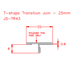 JS-TR43 Junta de transicin en T