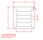 JSV12 Rejilla de ventilacin