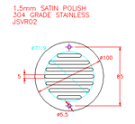 JSVR02 Rejilla redonda de ventilacin