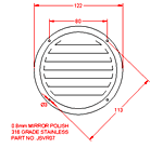 JSVR07 Rejilla redonda de ventilacin
