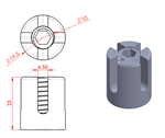 JS3B11 Clip de cable cruzado