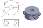 JSWF32 Anillo de sujecin para cable