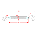 JSWS46 Tensor caja abierta Cncamo / Gancho