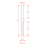 JSWT24 Terminal prensado con punta de tornillo